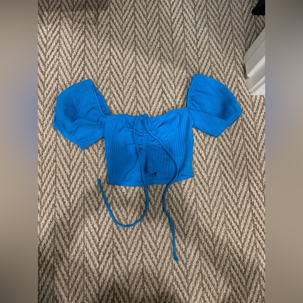 ZARA BLUE CROP